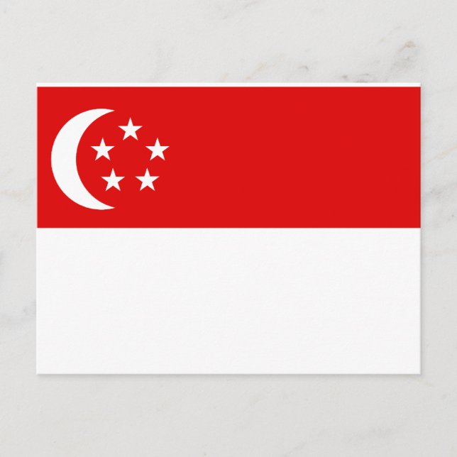 Singapore Flag Postcard (Front)