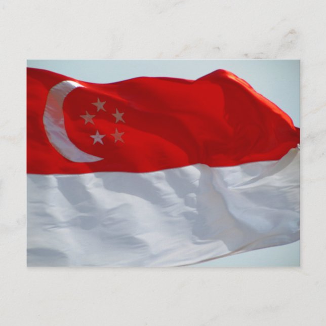 singapore flag postcard (Front)
