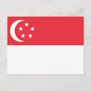 Singapore Flag Postcard