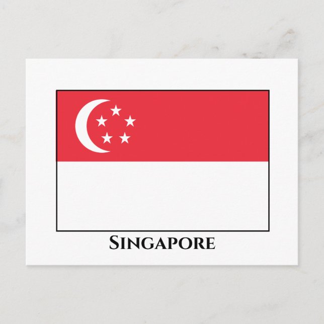Singapore Flag Postcard (Front)