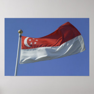 Singapore Flag Poster