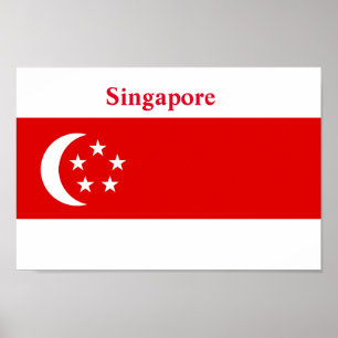 Singapore Flag Poster