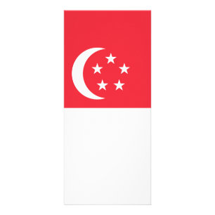 Singapore flag rack card