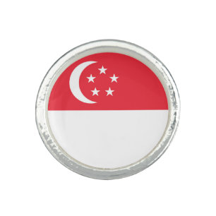 Singapore flag ring