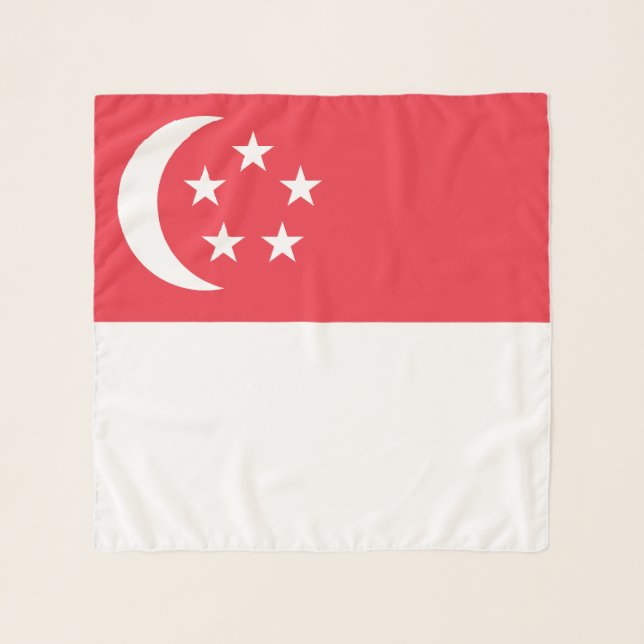 Singapore Flag Scarf (Front)