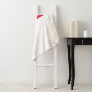 Singapore flag sherpa blanket