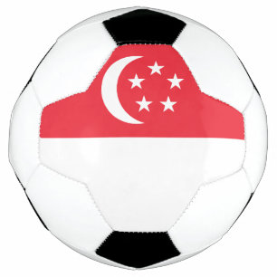 Singapore Flag Soccer Ball