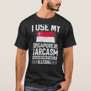 Singapore Flag Souvenirs For Singaporean Men & Wom T-Shirt