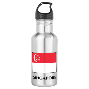 Singapore Flag Stainless Steel Water Bottle