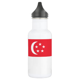 Singapore Flag Stainless Steel Water Bottle