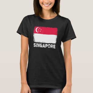 Singapore Flag   Support Singaporean People Women  T-Shirt