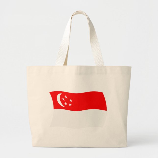 Singapore Flag Tote Bag (Front)