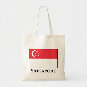 Singapore Flag Tote Bag