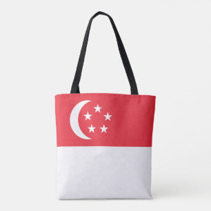 Singapore Flag Tote Bag