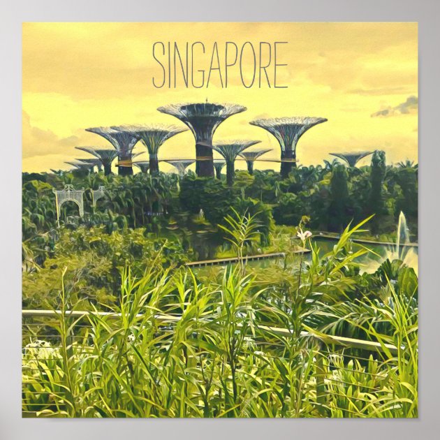 Singapore Gardens By The Bay Poster | Zazzle