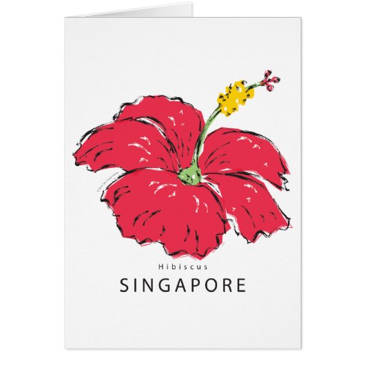 SINGAPORE HIBISCUS COLLECTION CARDS (Front)