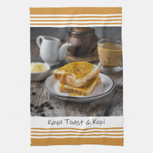 Singapore Kaya Toast & Kopi Kitchen Towel