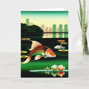 Singapore Koi Pond Card