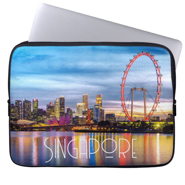 Singapore  laptop sleeve (Front)
