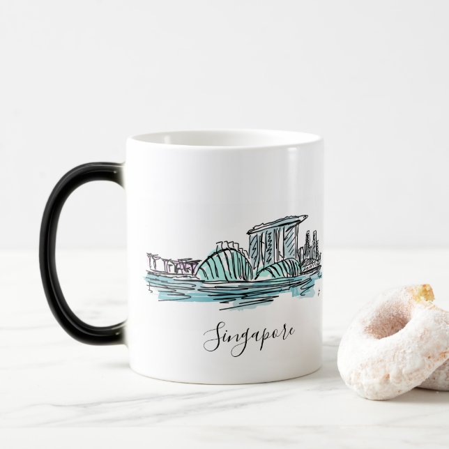 Singapore Magic Mug (With Donut)