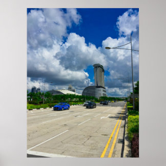Singapore Marina Bay Sands Skyline Poster