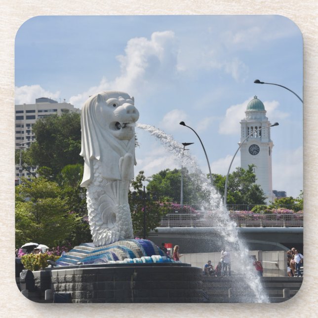 Singapore (Merlion) Beverage Coaster (Front)