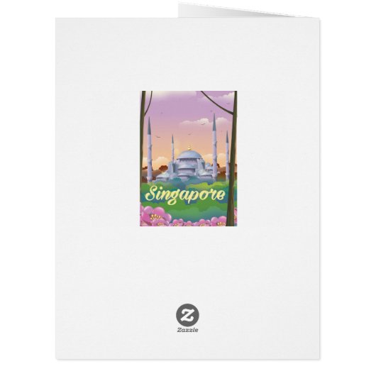 Singapore Mosque Travel poster (Back)