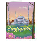 Singapore Mosque Travel poster (Front)