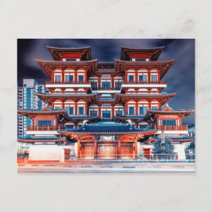 Singapore night postcard