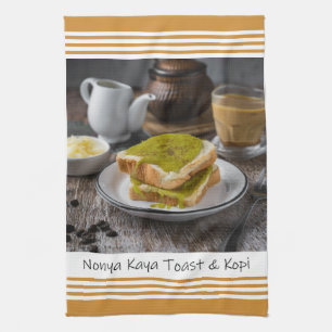 Singapore Nonya Kaya Toast & Kopi Kitchen Towel