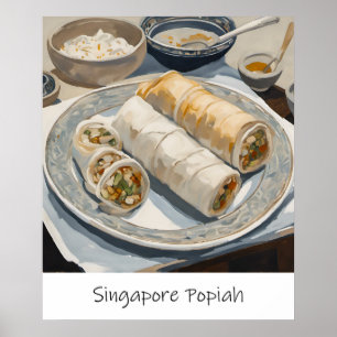Singapore Popiah Painting - Archival Print