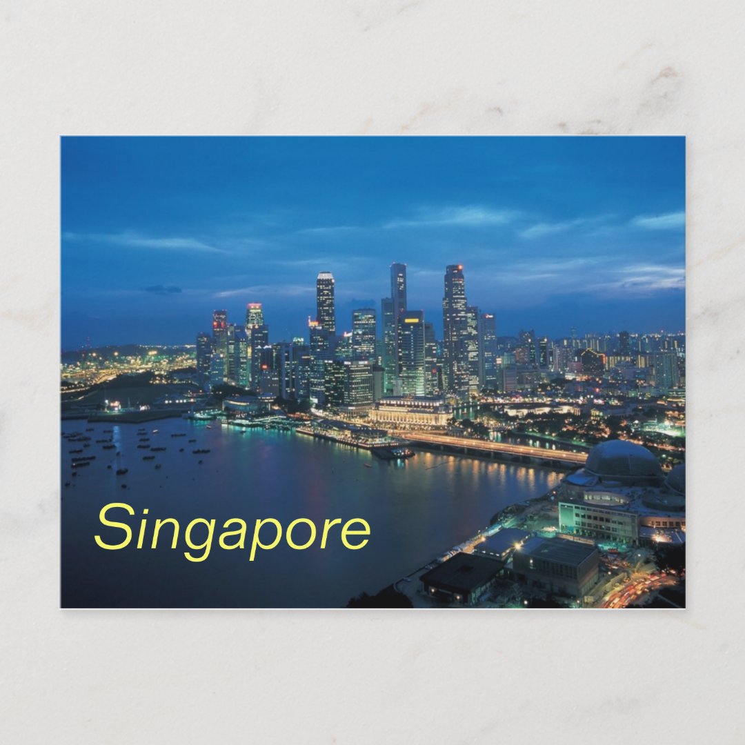 Singapore postcard Zazzle