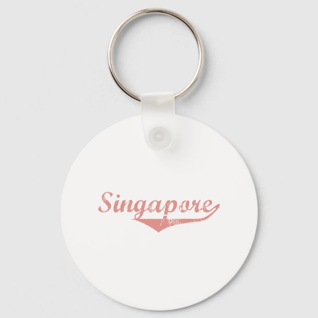 Singapore Revolution Style Keychain (Front)