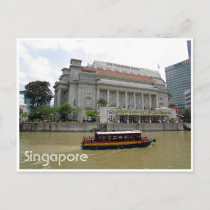 singapore river hotel postcard