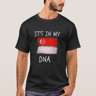 Singapore Roots It's in my DNA Patriotic Singapore T-Shirt