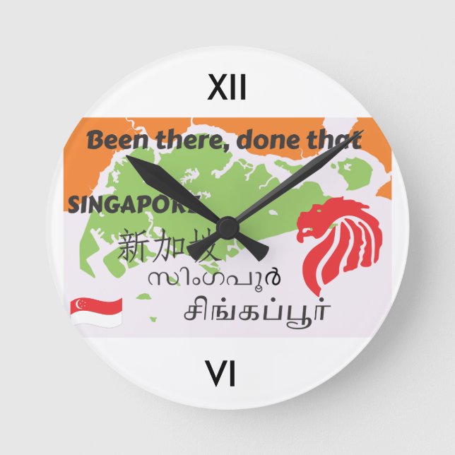 Singapore Round Clock (Front)