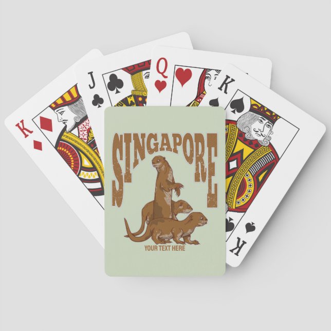 Singapore Sea Otters Poker Cards (Back)
