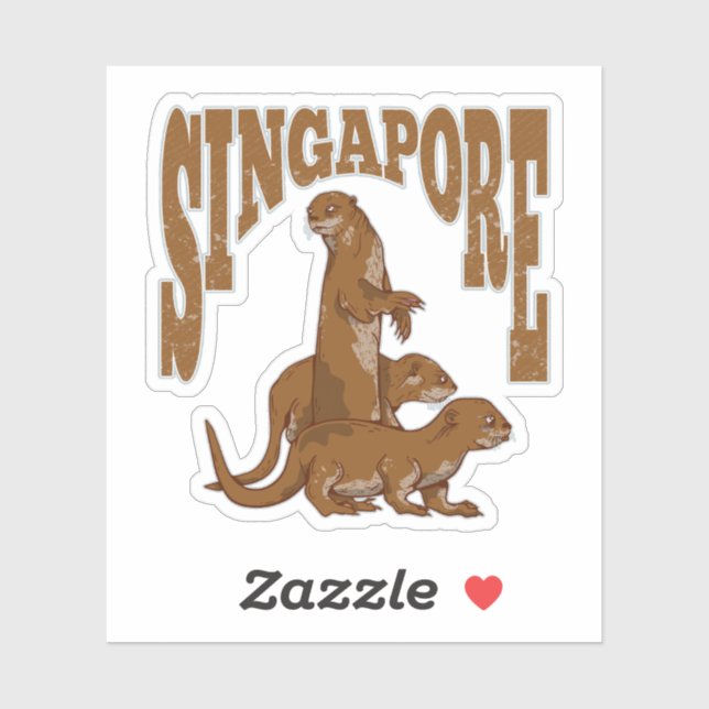 Singapore Sea Otters Sticker (Sheet)