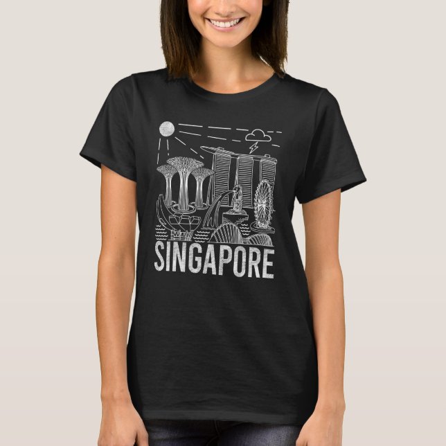 Singapore  Singapore Touris  Singapore Pride T-Shirt (Front)