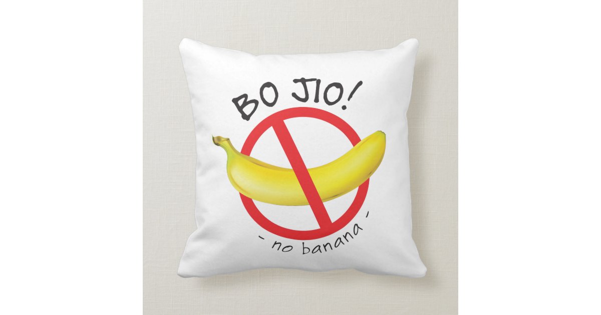 Singapore Singlish Bo Jio No Invite No Banana Throw Pillow Zazzle Com