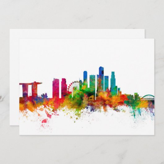 Singapore Skyline (Front/Back)