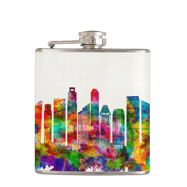 Singapore Skyline Flask (Front)