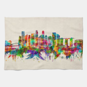 Singapore Skyline Kitchen Towel