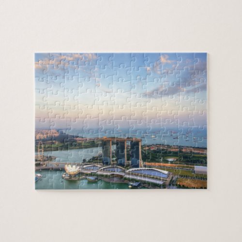Singapore Skyline Oceanview Jigsaw Puzzle