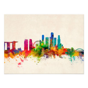 Singapore Skyline Photo Print