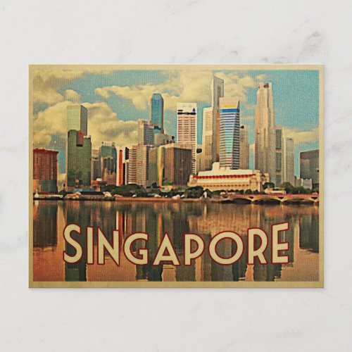 Singapore Skyline Postcard