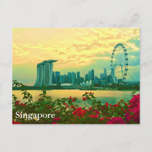Singapore Skyline Postcard