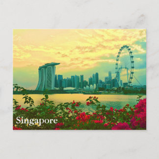 Singapore Skyline Postcard
