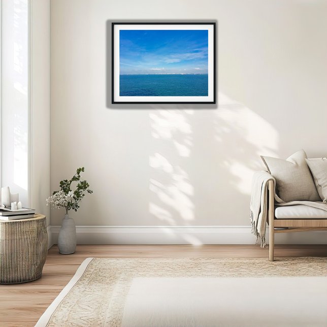 Singapore Strait Ocean View with Cargo Ships Poster (Creator Uploaded)