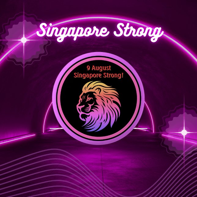 Singapore Strong! National Day Button (Creator Uploaded)